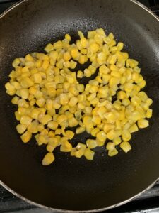 Corn in a pan